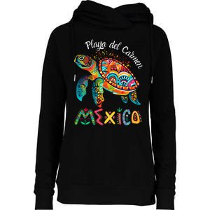 Playa Del Car Mexico Playa Souvenir Womens Funnel Neck Pullover Hood