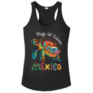 Playa Del Car Mexico Playa Souvenir Ladies PosiCharge Competitor Racerback Tank