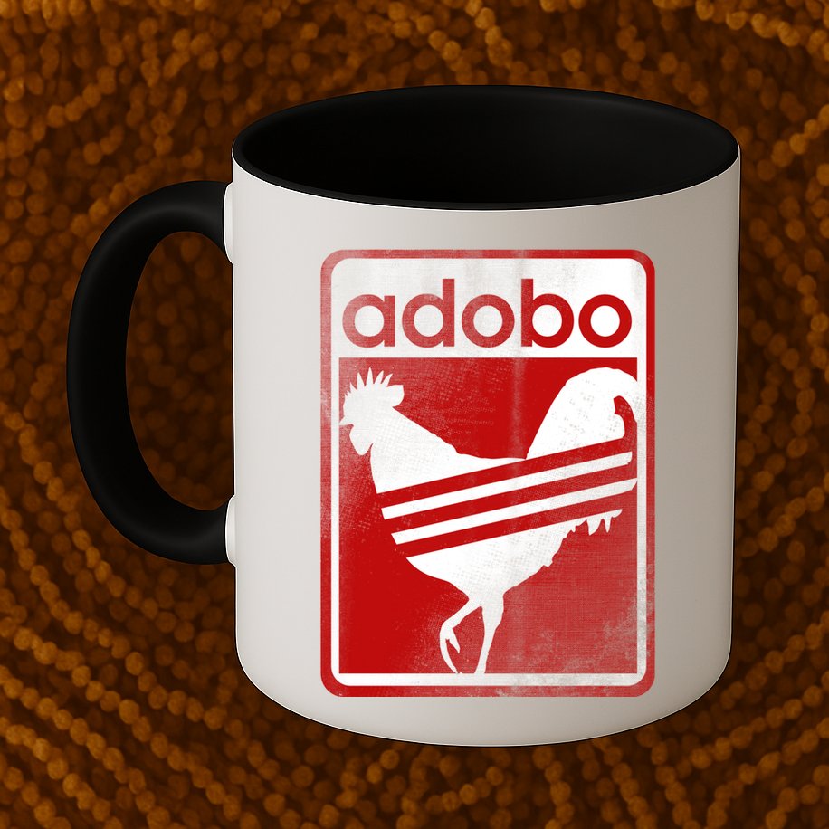 Pinoy Distressed Chicken Adobo Filipino Vintage Mug