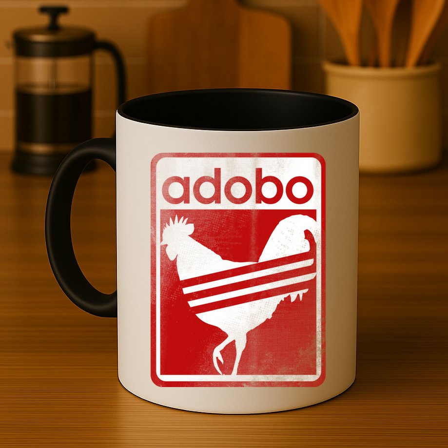 Pinoy Distressed Chicken Adobo Filipino Vintage Mug