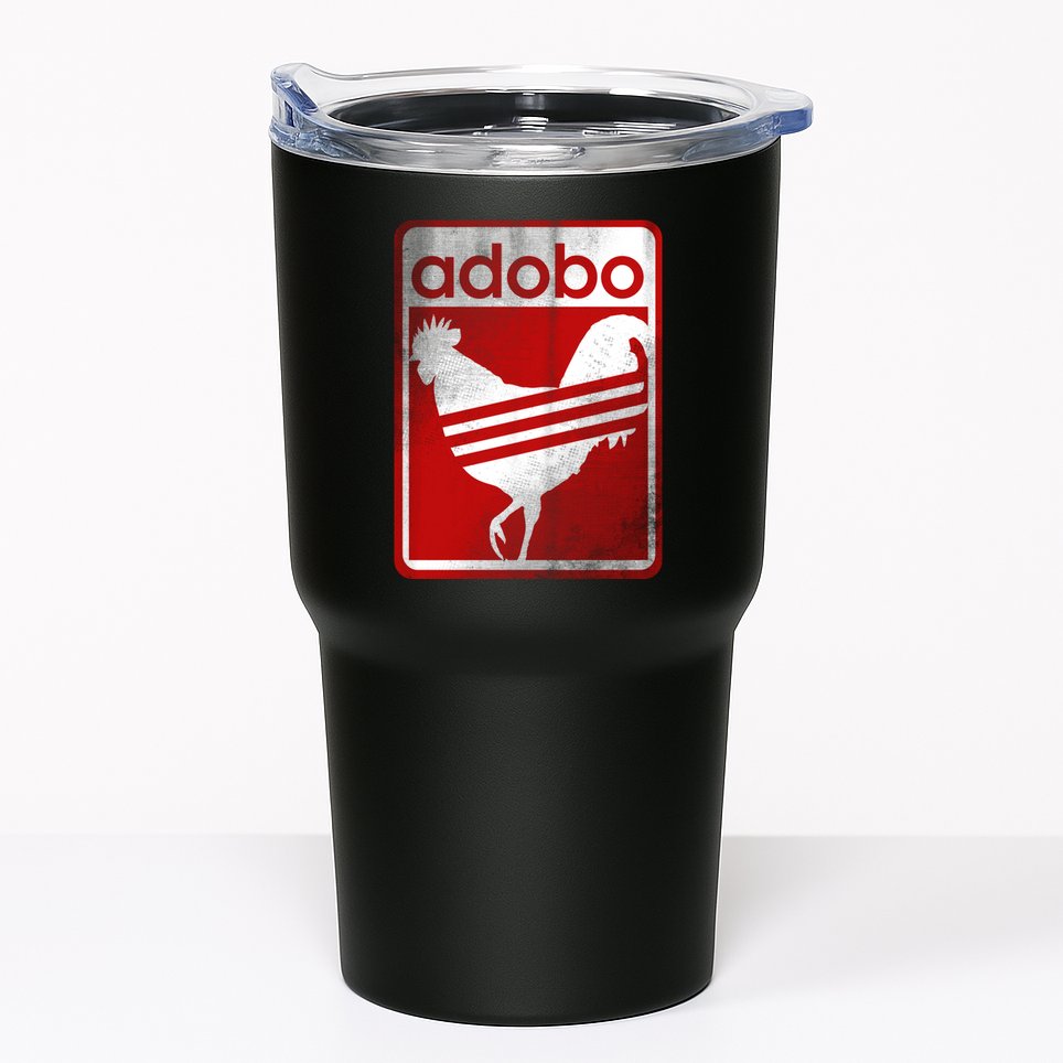 Pinoy Distressed Chicken Adobo Filipino Vintage Tumbler