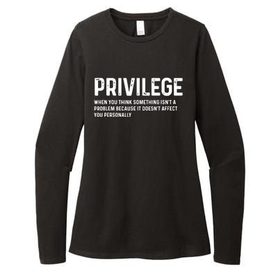 Privilege Definition Civil Rights Equality Womens CVC Long Sleeve Shirt