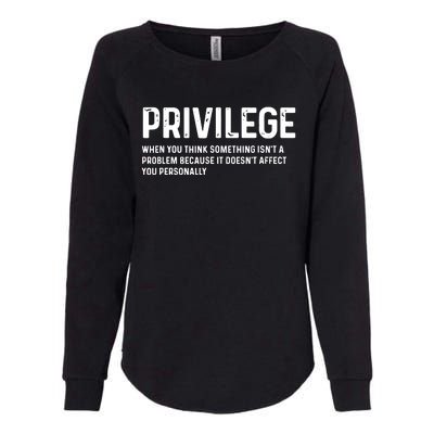 Privilege Definition Civil Rights Equality Womens California Wash Sweatshirt