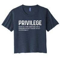 Privilege Definition Civil Rights Equality Women's Crop Top Tee