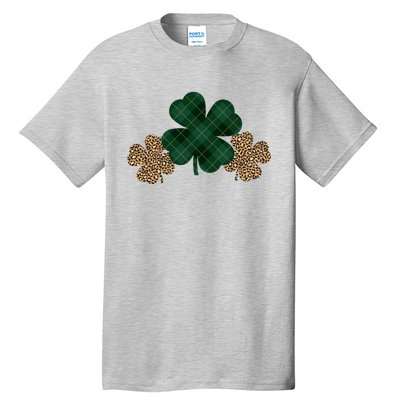 Patrick's Day Clover Blessed And Lucky Tall T-Shirt