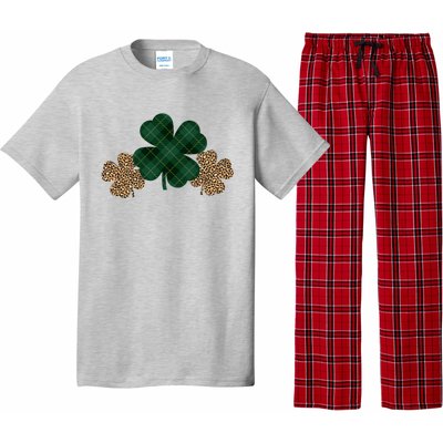 Patrick's Day Clover Blessed And Lucky Pajama Set