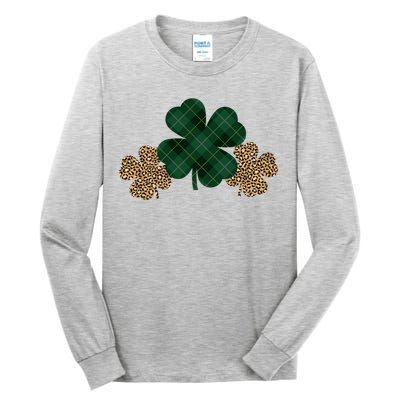 Patrick's Day Clover Blessed And Lucky Tall Long Sleeve T-Shirt