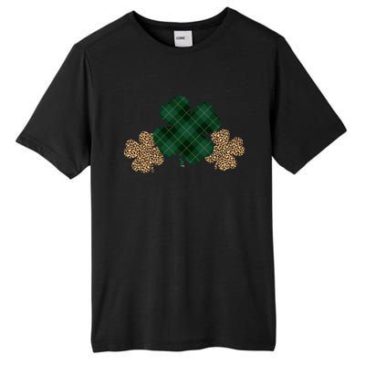 Patrick's Day Clover Blessed And Lucky Tall Fusion ChromaSoft Performance T-Shirt