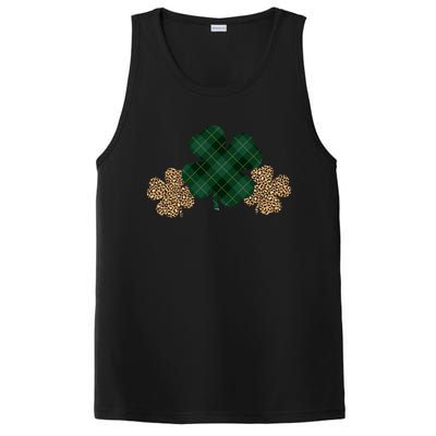 Patrick's Day Clover Blessed And Lucky PosiCharge Competitor Tank