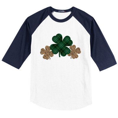 Patrick's Day Clover Blessed And Lucky Baseball Sleeve Shirt