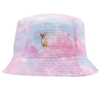 Pet Dog Chihuahua Lovers Fathers Day Chihuahua Dad Tie-Dyed Bucket Hat