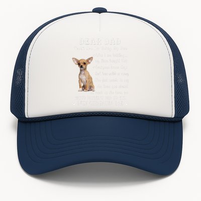 Pet Dog Chihuahua Lovers Fathers Day Chihuahua Dad Trucker Hat