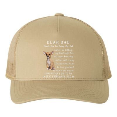 Pet Dog Chihuahua Lovers Fathers Day Chihuahua Dad Yupoong Adult 5-Panel Trucker Hat