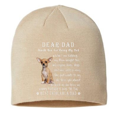 Pet Dog Chihuahua Lovers Fathers Day Chihuahua Dad Sustainable Beanie