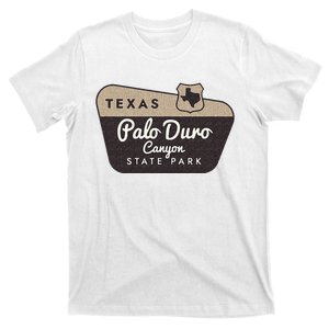 Palo Duro Canyon State Park Texas TX Welcome Sign Vacation T-Shirt