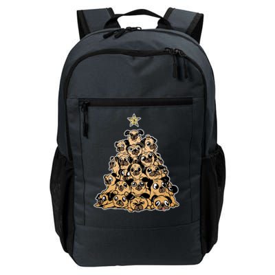 Pug Dogs Christmas Tree Santa Xmas Animals Lover Design Gift Daily Commute Backpack