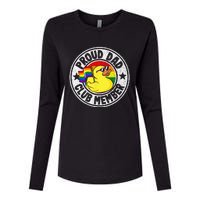 Proud Dad Club Member Rubber Duck Rainbow Gay Lesbian LGBT Womens Cotton Relaxed Long Sleeve T-Shirt