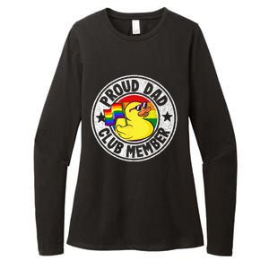 Proud Dad Club Member Rubber Duck Rainbow Gay Lesbian LGBT Womens CVC Long Sleeve Shirt