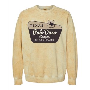 Palo Duro Canyon State Park Texas Tx Welcome Sign Vacation Colorblast Crewneck Sweatshirt