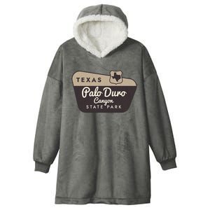 Palo Duro Canyon State Park Texas Tx Welcome Sign Vacation Hooded Wearable Blanket