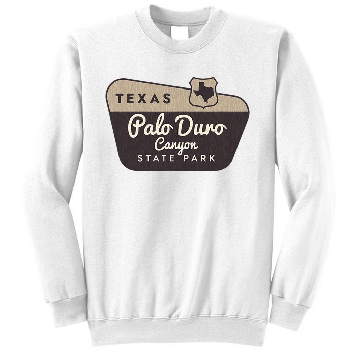 Palo Duro Canyon State Park Texas Tx Welcome Sign Vacation Sweatshirt