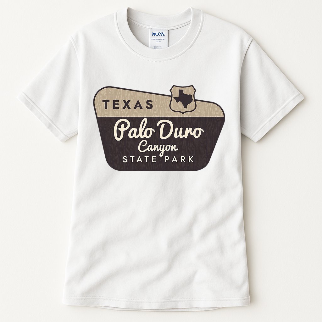 Palo Duro Canyon State Park Texas Tx Welcome Sign Vacation Tall T-Shirt