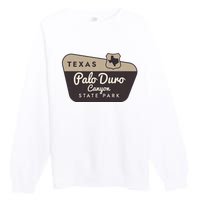 Palo Duro Canyon State Park Texas Tx Welcome Sign Vacation Premium Crewneck Sweatshirt