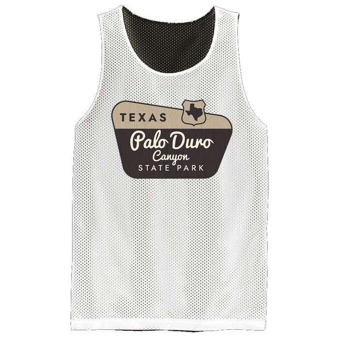 Palo Duro Canyon State Park Texas Tx Welcome Sign Vacation Mesh Reversible Basketball Jersey Tank