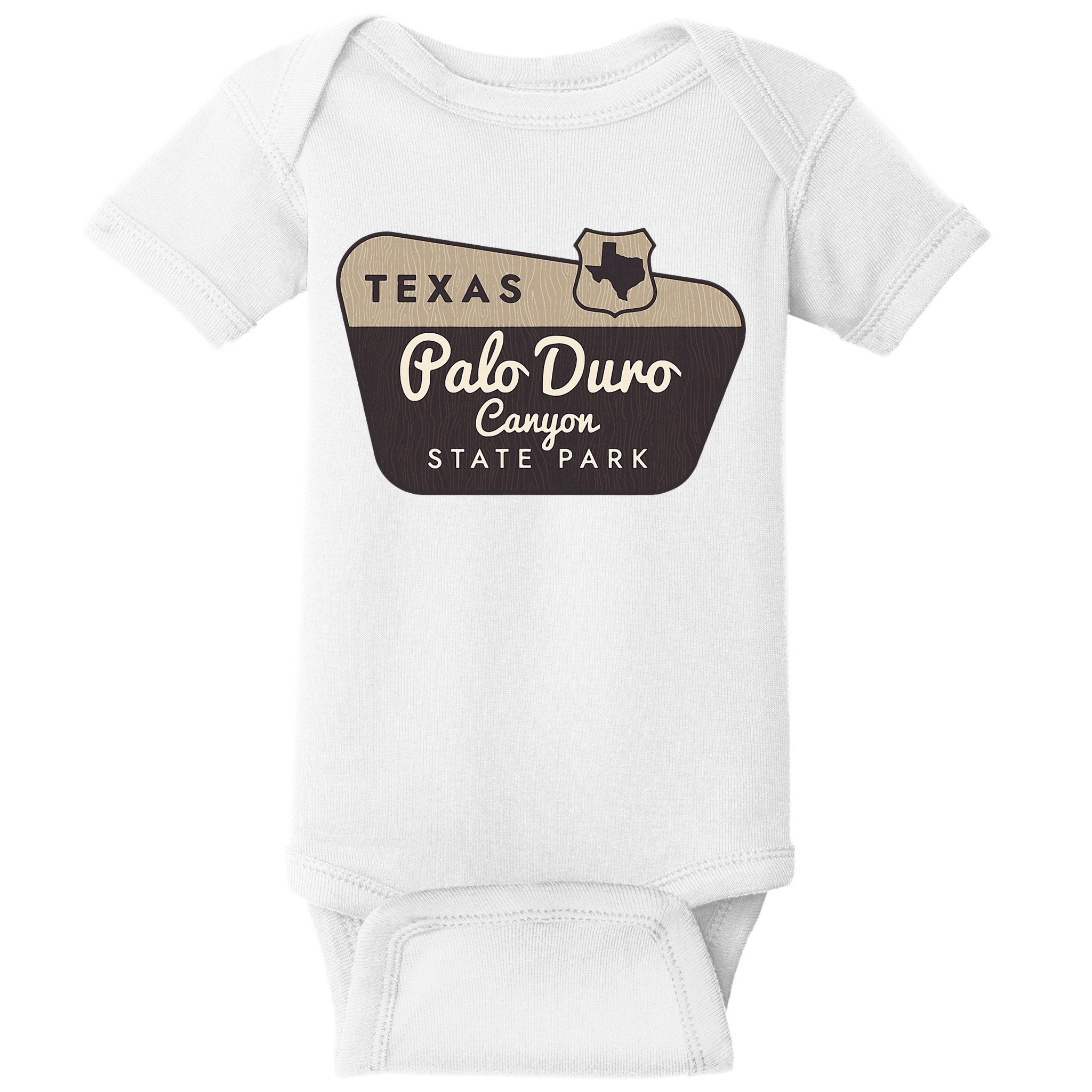 Palo Duro Canyon State Park Texas Tx Welcome Sign Vacation Baby Bodysuit