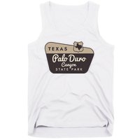 Palo Duro Canyon State Park Texas Tx Welcome Sign Vacation Tank Top