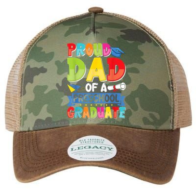 Proud Dad Class Of 2025 Preschool Pre-K Graduate Graduation Legacy Tie Dye Trucker Hat