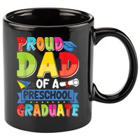 Proud Dad Class Of 2025 Preschool Pre-K Graduate Graduation 11oz C Handle Ceramic Mug