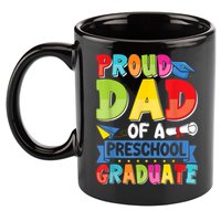 Proud Dad Class Of 2025 Preschool Pre-K Graduate Graduation 11oz C Handle Ceramic Mug