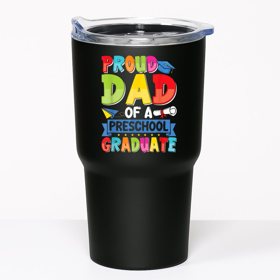 Proud Dad Class Of 2025 Preschool Pre-K Graduate Graduation Tumbler