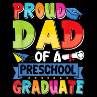 Proud Dad Class Of 2025 Preschool Pre-K Graduate Graduation Zip Tote Bag
