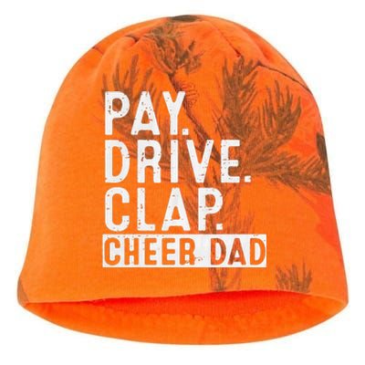 Pay Drive Clap Cheer Dad Cheerleading Father Day Cheerleader Kati - Camo Knit Beanie