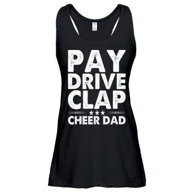 Pay Drive Clap Cheer Dad Cheerleading Father Cheerleader Ladies Essential Flowy Tank