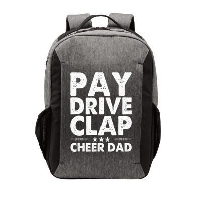 Pay Drive Clap Cheer Dad Cheerleading Father Cheerleader Vector Backpack