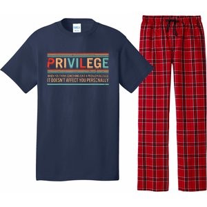 Privilege Definition Civil Rights Equality Racists Activist Pajama Set