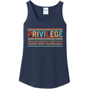 Privilege Definition Civil Rights Equality Racists Activist Ladies Essential Tank