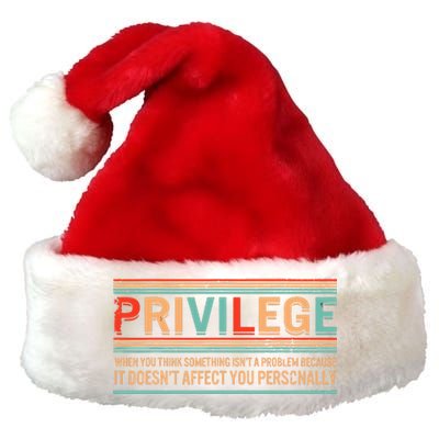 Privilege Definition Civil Rights Equality Racists Activist Premium Christmas Santa Hat