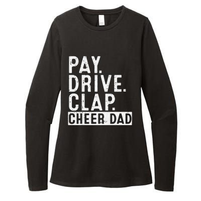 Pay Drive Clap Cheer Dad Cheerleading funny Father Day Womens CVC Long Sleeve Shirt