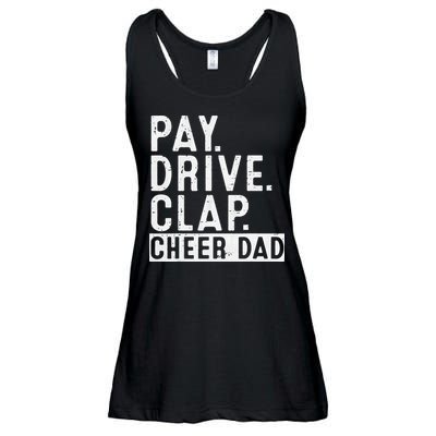 Pay Drive Clap Cheer Dad Cheerleading funny Father Day Ladies Essential Flowy Tank