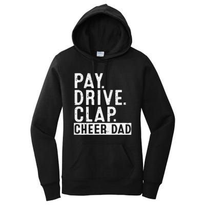 Pay Drive Clap Cheer Dad Cheerleading funny Father Day Women's Pullover Hoodie