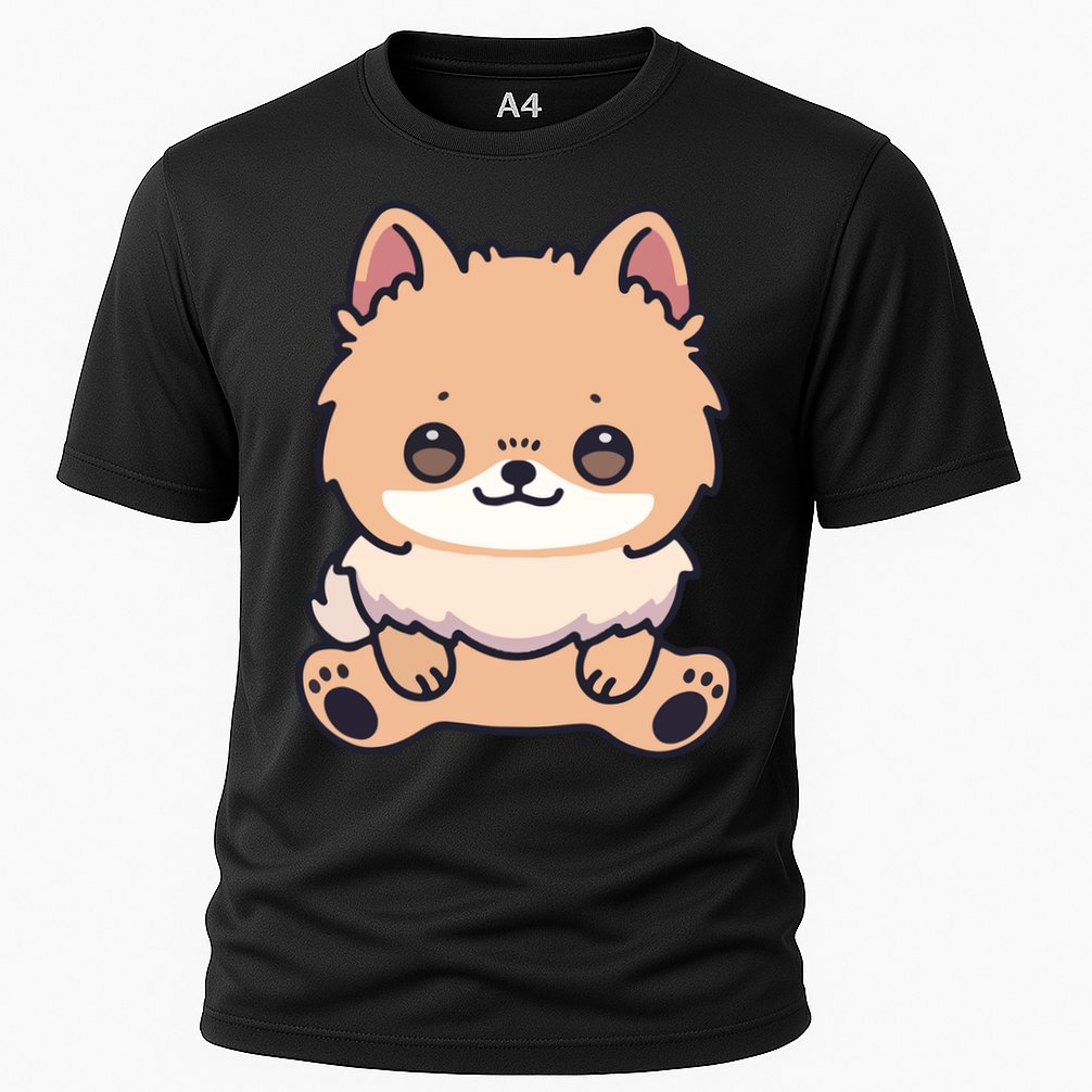 Pomeranian Dog Cute Owner Puppy Cooling Performance Crew T-Shirt