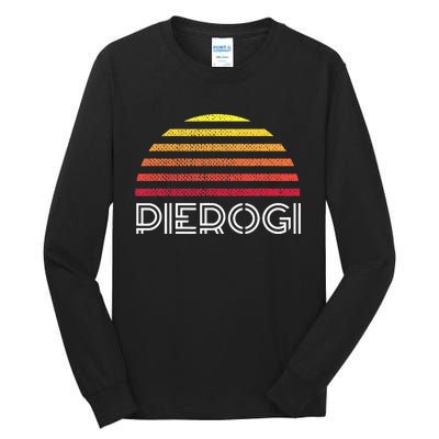 Polish Dyngus Day American Pierogi Sunset Tall Long Sleeve T-Shirt