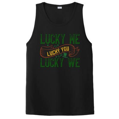 Patrick's Day Design Gift Lucky For You Lucky For Me Great Gift PosiCharge Competitor Tank