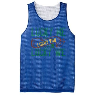 Patrick's Day Design Gift Lucky For You Lucky For Me Great Gift Mesh Reversible Basketball Jersey Tank