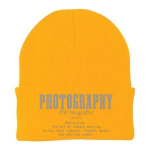 Photography Definition Dictionary Camera Funny Photographer Knit Cap Winter Beanie