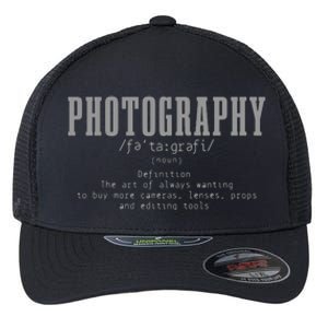 Photography Definition Dictionary Camera Funny Photographer Flexfit Unipanel Trucker Cap